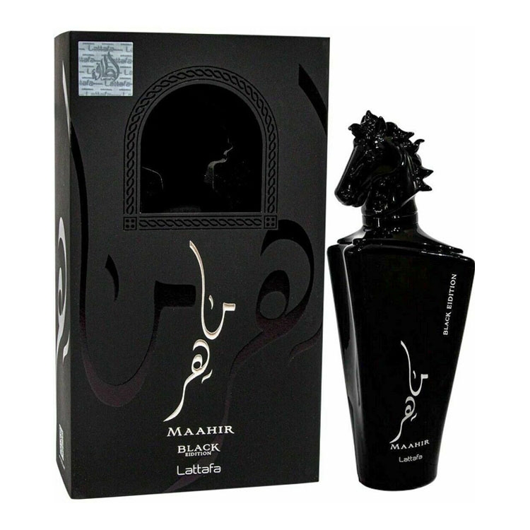 Maahir Black Edition - Lattafa, Unisex, Apa de parfum, 100 ml